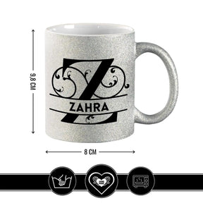Personalisierte Tasse mit Namen | Buchstabe Z - Druckerino