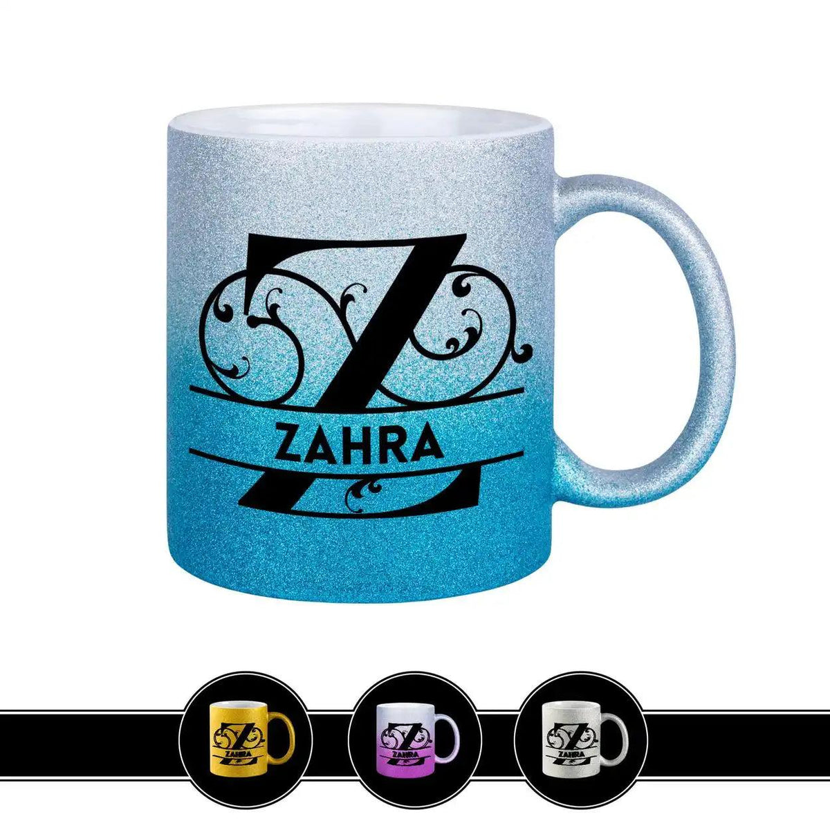 Personalisierte Tasse mit Namen | Buchstabe Z - Druckerino