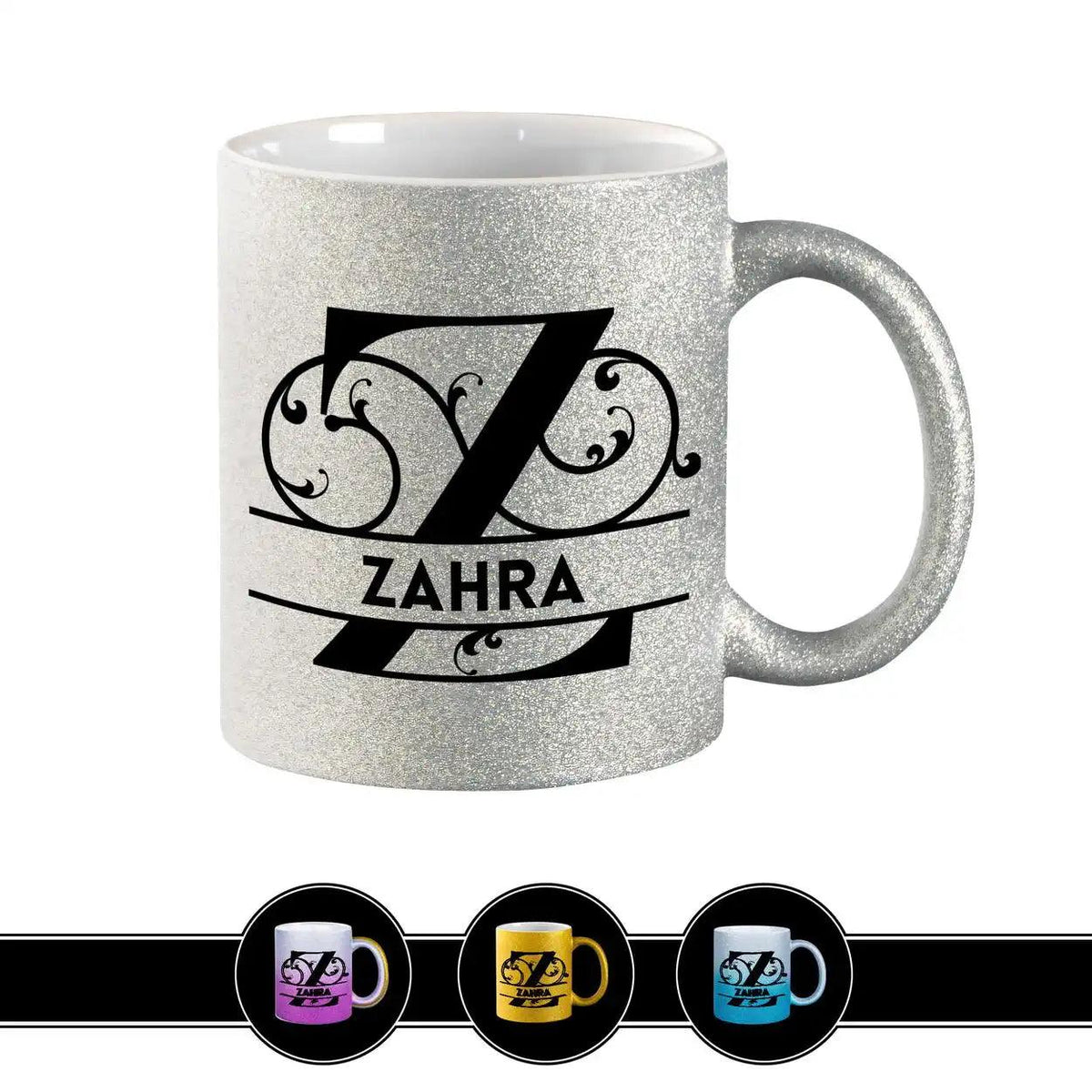 Personalisierte Tasse mit Namen | Buchstabe Z - Druckerino