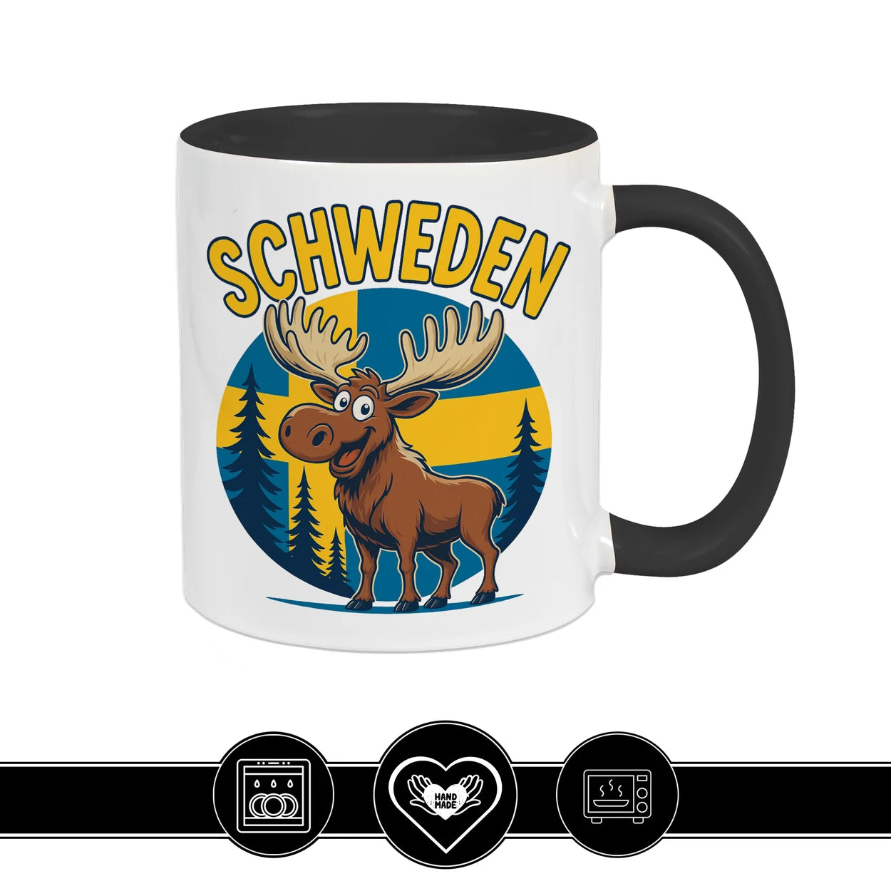 Schweden Tasse - Elch Flagge