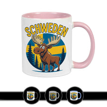Schweden Tasse - Elch Flagge