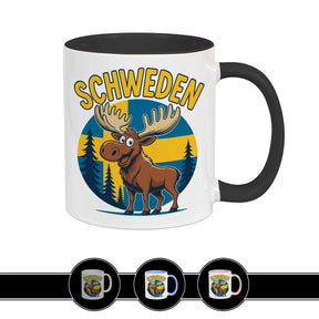 Schweden Tasse - Elch Flagge