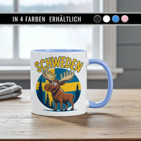 Schweden Tasse - Elch Flagge