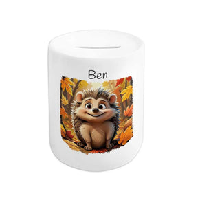 Spardose Kinder Herbst Igel - Druckerino