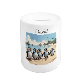 Spardose Kinder Pinguin-Abenteuer - Druckerino