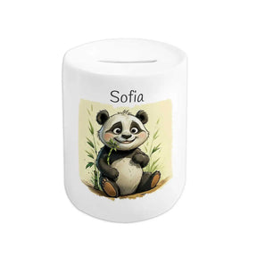 Spardose personalisiert Panda-Spaß - Druckerino
