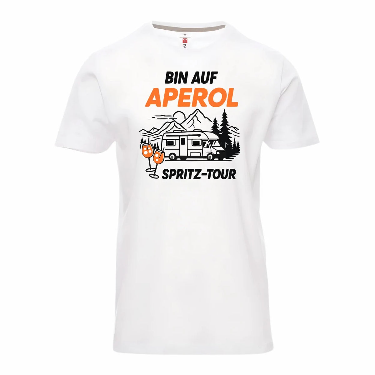 Bin auf Aperol-Spritz Tour - Premium T-Shirt Unisex - Druckerino