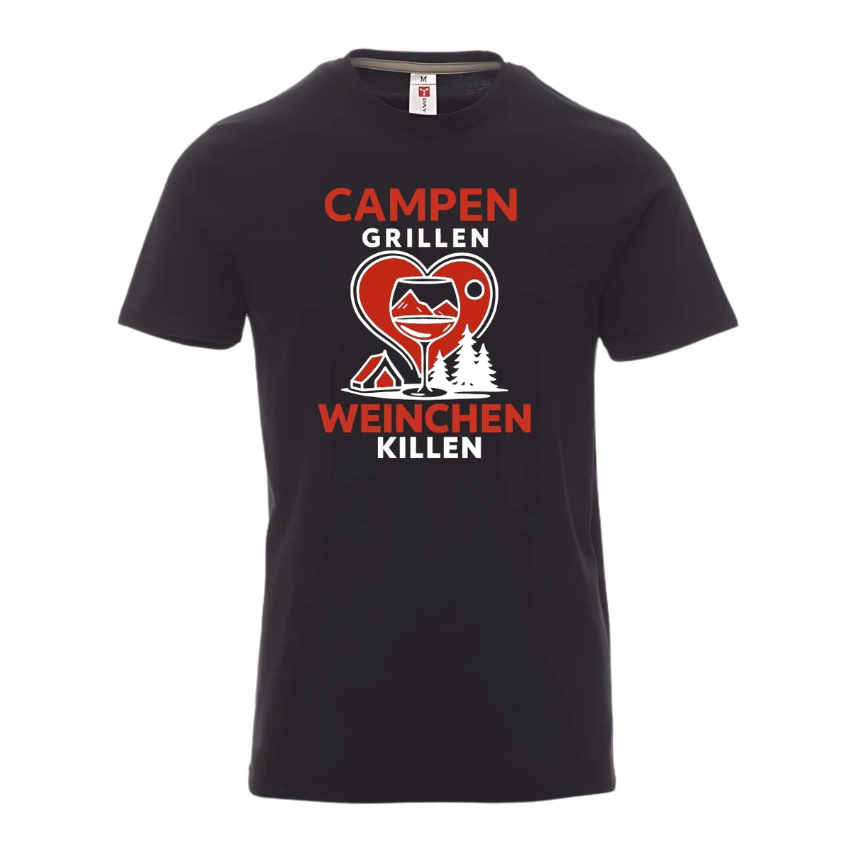 Campen Grillen Weinchen killen - Premium T-Shirt Unisex - Druckerino