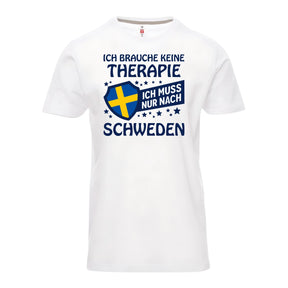 Ich brauche keine Therapie ich muss nur nach Schweden - Premium T-Shirt Unisex - Druckerino