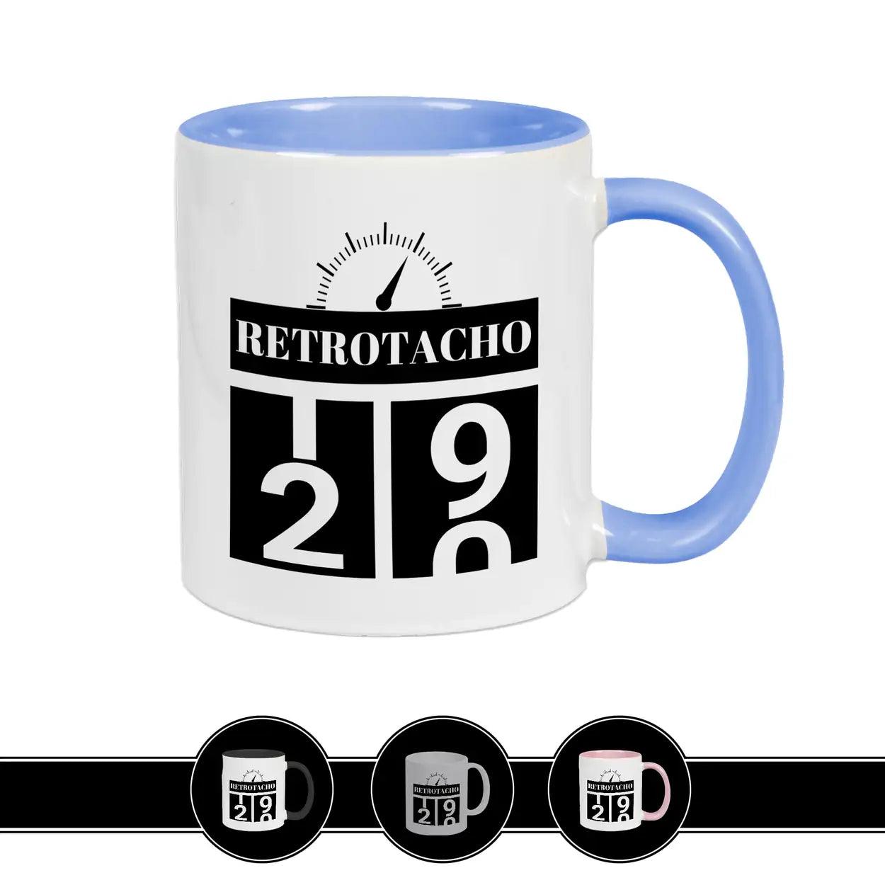 Tasse zum 20. Geburtstag - Retro Tacho Blau Geschenke