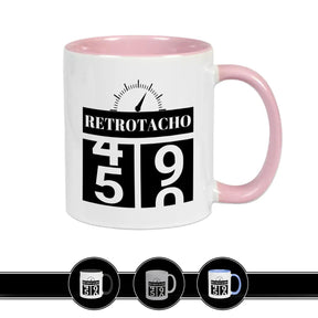 Tasse zum 50. Geburtstag - Retro Tacho Rosa Geschenke