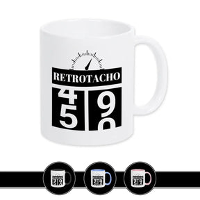 Tasse zum 50. Geburtstag - Retro Tacho Weiß Geschenke