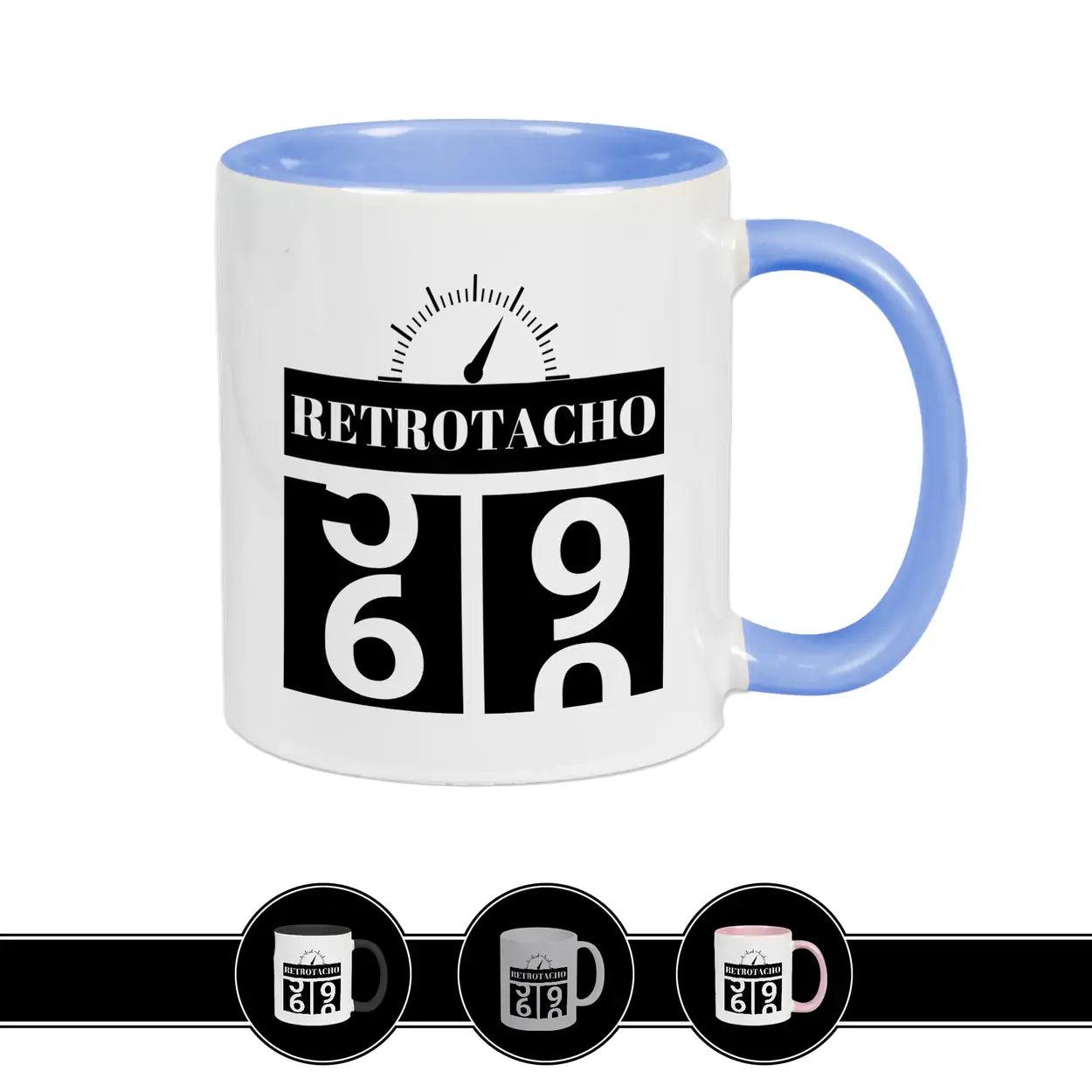 Tasse zum 60. Geburtstag - Retro Tacho Blau Geschenke