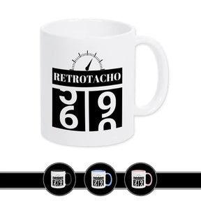 Tasse zum 60. Geburtstag - Retro Tacho Weiß Geschenke