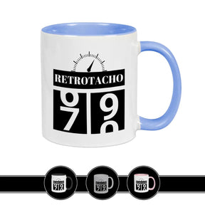 Tasse zum 70. Geburtstag - Retro Tacho Blau Geschenke