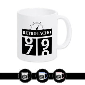 Tasse zum 70. Geburtstag - Retro Tacho Weiß Geschenke