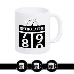 Tasse zum 80. Geburtstag - Retro Tacho Weiß Geschenke