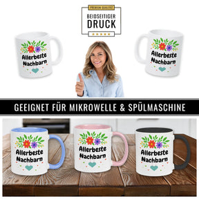 beidseitig bedruckte Tassen spülmaschinenfest