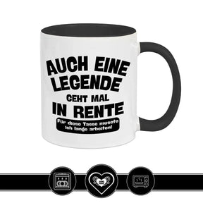 Tasse Auch eine Legende geht mal in Rente - Druckerino