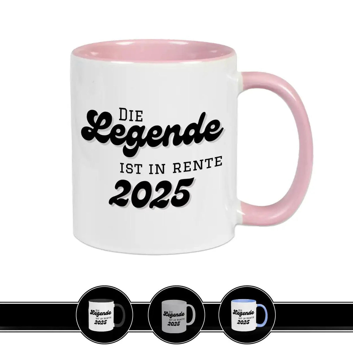 Tasse Die Legende ist in Rente 2025 - Druckerino