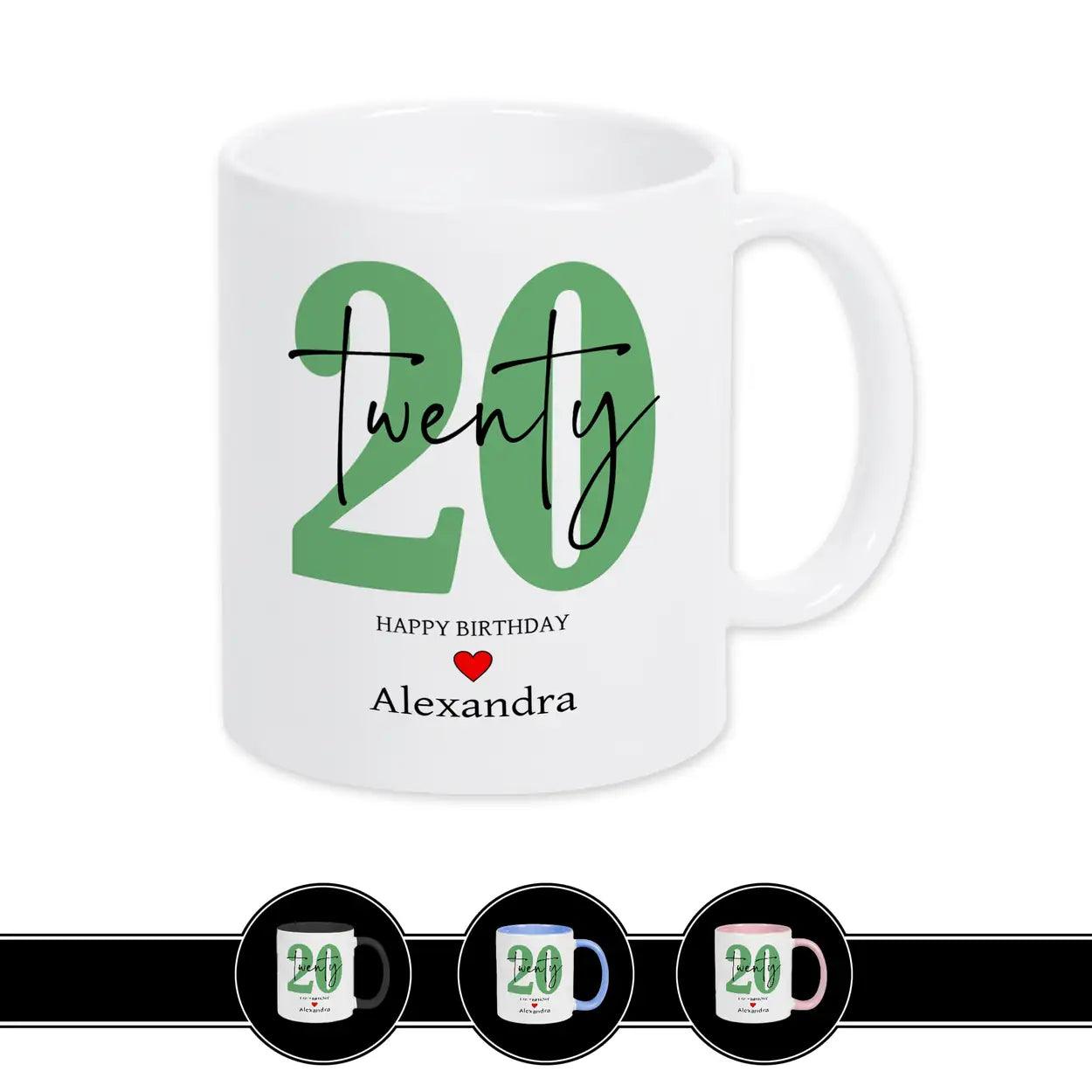 Personalisierte Tasse - 20 Twenty Weiß Geschenke