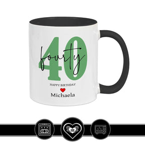 Personalisierte Tasse - 40 Fourty Geschenke