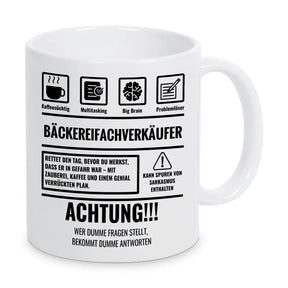 Tasse Sarkasmus Bäckereifachverkäufer - Druckerino