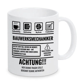 Tasse Sarkasmus Bauwerksmechaniker - Druckerino