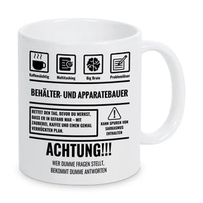 Tasse Sarkasmus Behälter und Apparatebauer - Druckerino