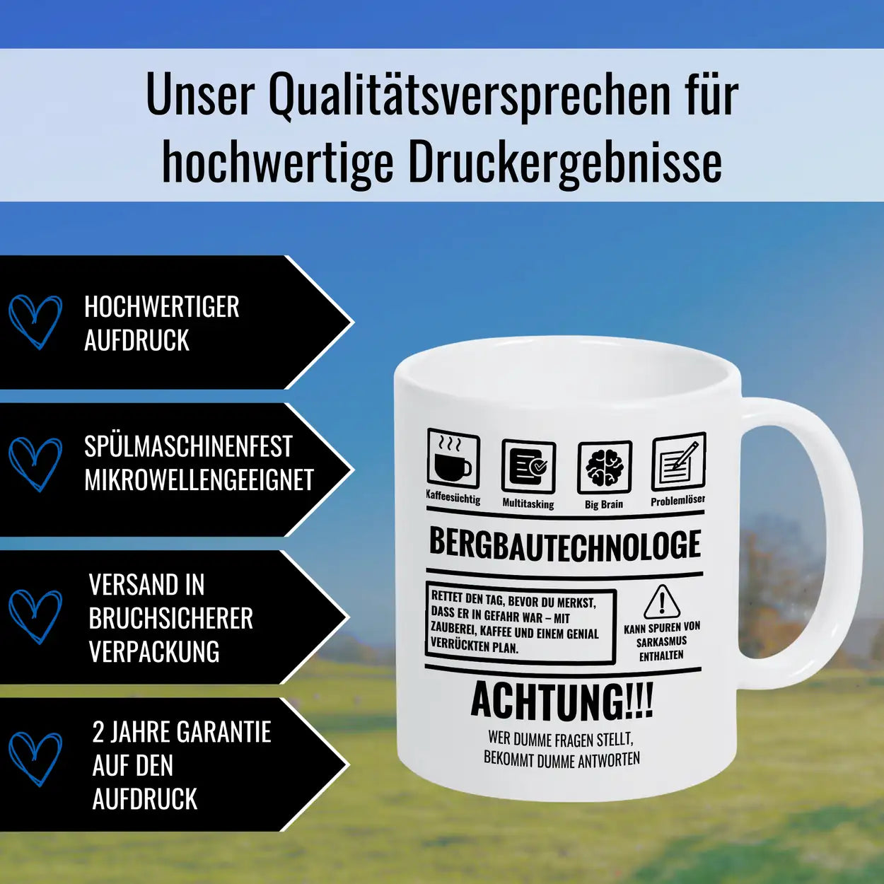 Tasse Sarkasmus Bergbautechnologe - Druckerino