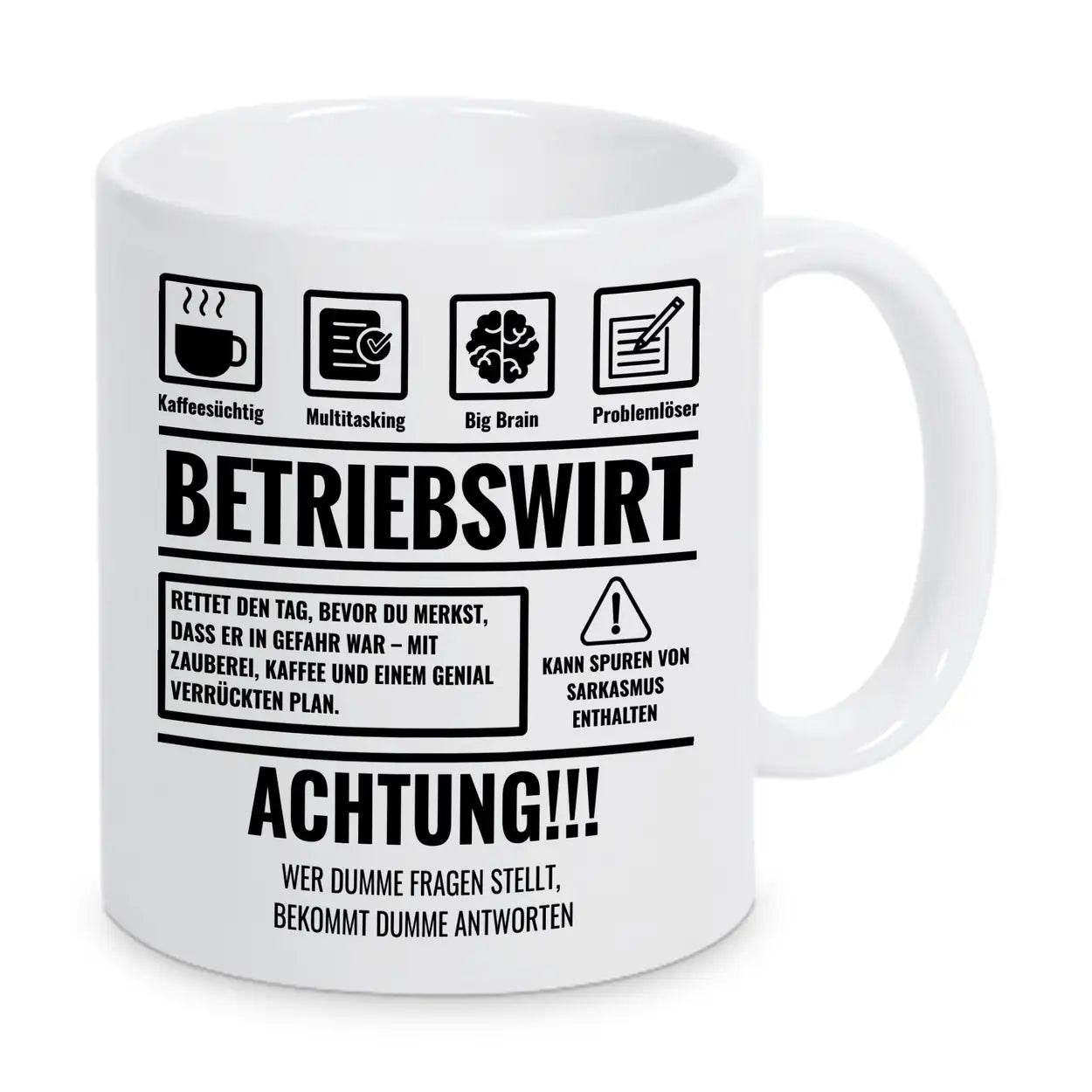 Tasse Sarkasmus Betriebswirt - Druckerino