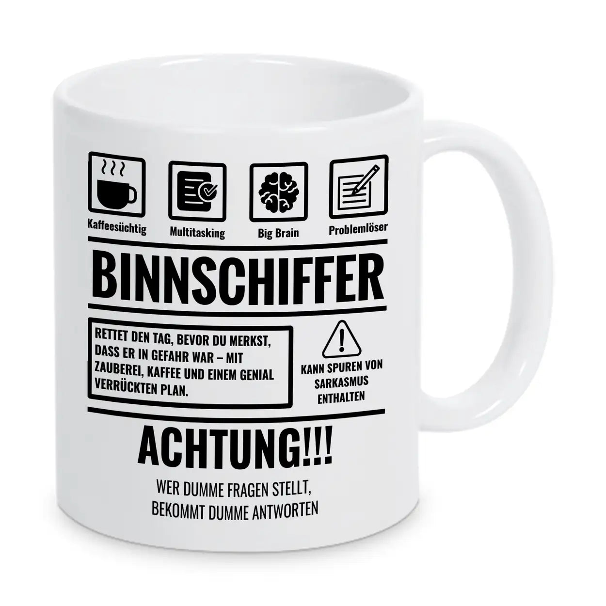 Tasse Sarkasmus Binnschiffer - Druckerino