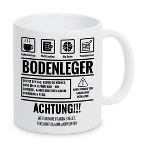 Tasse Sarkasmus Bodenleger - Druckerino