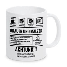 Tasse Sarkasmus Brauer und Mälzer - Druckerino