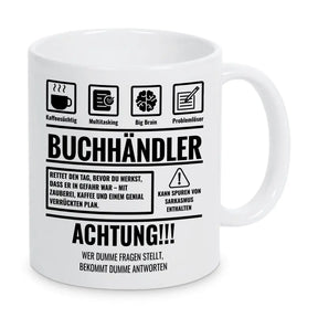 Tasse Sarkasmus Buchhändler - Druckerino