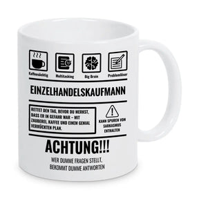 Tasse Sarkasmus Einzelhandelskaufmann - Druckerino