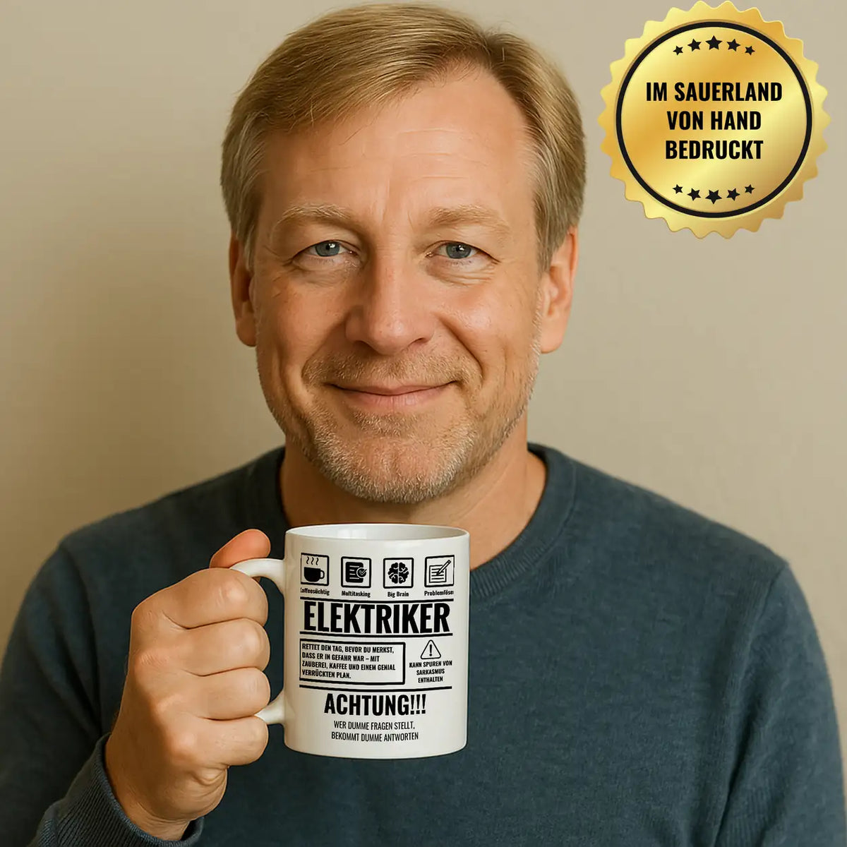 Tasse Sarkasmus Elektriker - Druckerino