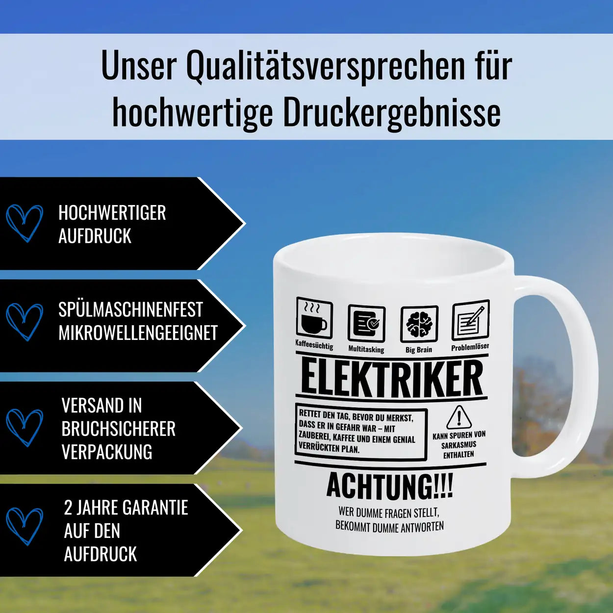 Tasse Sarkasmus Elektriker - Druckerino