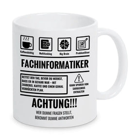 Tasse Sarkasmus Fachinformatiker - Druckerino