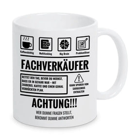 Tasse Sarkasmus Fachverkäufer - Druckerino