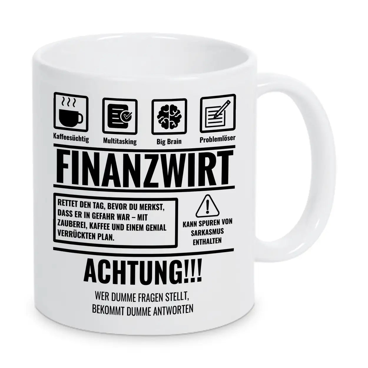 Tasse Sarkasmus Finanzwirt - Druckerino