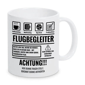 Tasse Sarkasmus Flugbegleiter - Druckerino