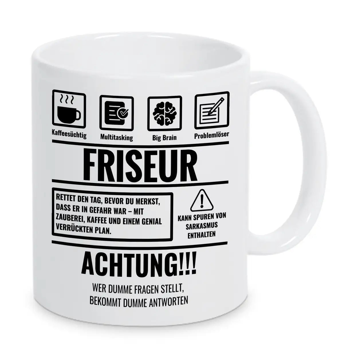 Tasse Sarkasmus Friseur - Druckerino