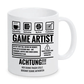 Tasse Sarkasmus Game Artist - Druckerino
