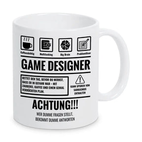 Tasse Sarkasmus Game Designer - Druckerino