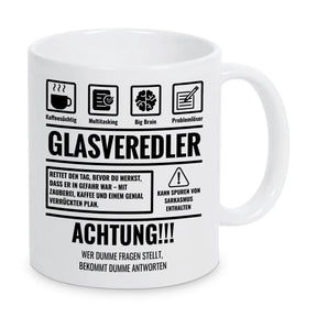 Tasse Sarkasmus Glasveredler - Druckerino