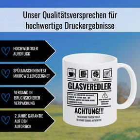 Tasse Sarkasmus Glasveredler - Druckerino