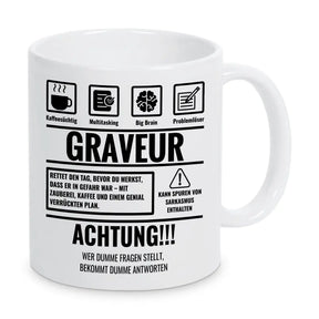 Tasse Sarkasmus Graveur - Druckerino