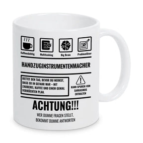 Tasse Sarkasmus Handzuginstrumentenmacher - Druckerino