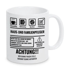 Tasse Sarkasmus Haus und Familienpfleger - Druckerino